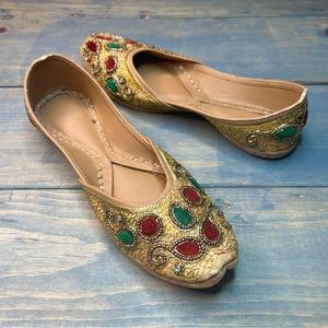 Punjabi Jeweled Jutti Slipper Flats